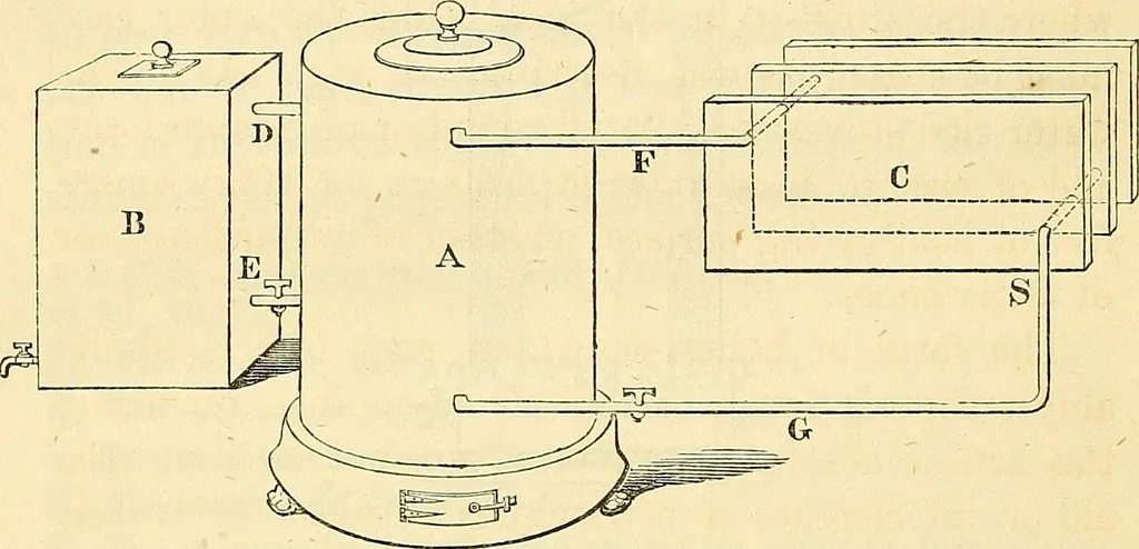 An illustration from On the smokeless fire-place : chimney-valves, and other means, old and new, of obtaining healthful warmth and ventilation, 1855, leaf 167
