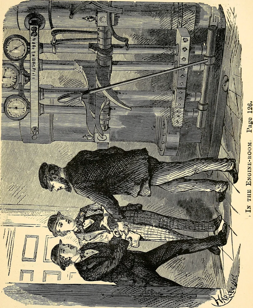 An illustration from On time : or, The young captain of the Ucayga steamer, 1869, leaf 142