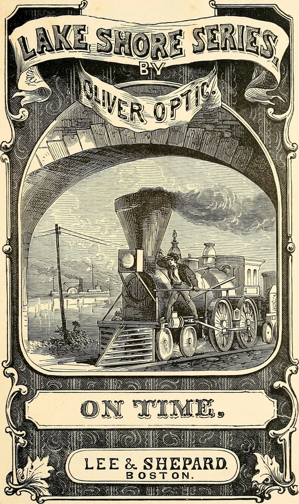 An illustration from On time : or, The young captain of the Ucayga steamer, 1869, leaf 8