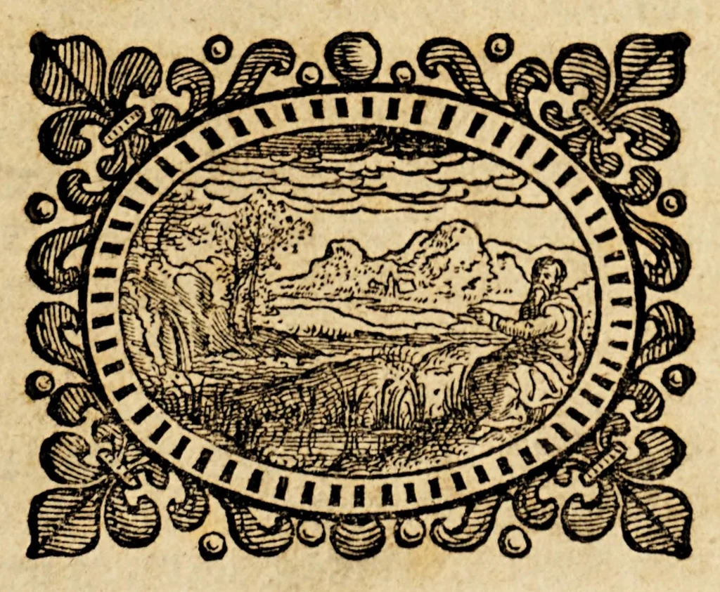 An illustration from Ontvverp, raeckende het op-rechten van een camer van asseurantie, ofte versekeringe vande zee-vaert, : ende tot bescherminge vande navogatie, ende tot onder-druckinghe van onse alghemeyne vyanden, 1629, leaf 3