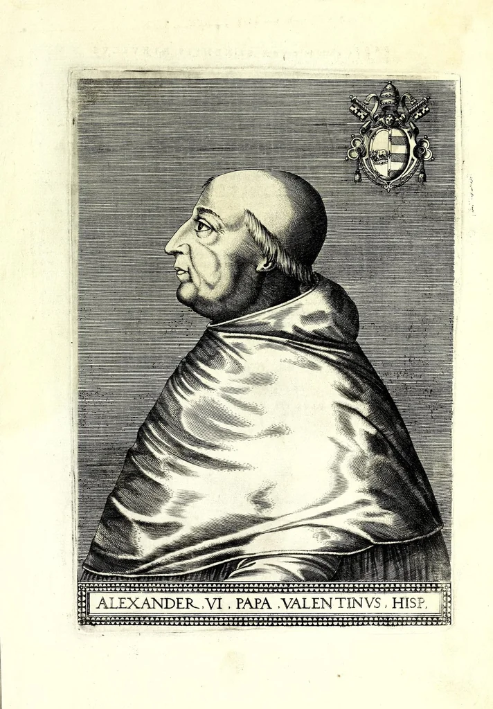 An illustration from Onvphrii Panvinii veronensis, fratris Eremitae Augustiniani, XXVII. pontificvm maximorvm elogia et imagines : accuratissime ad uiuum aeneis typeis delineatae, 1568, leaf 41