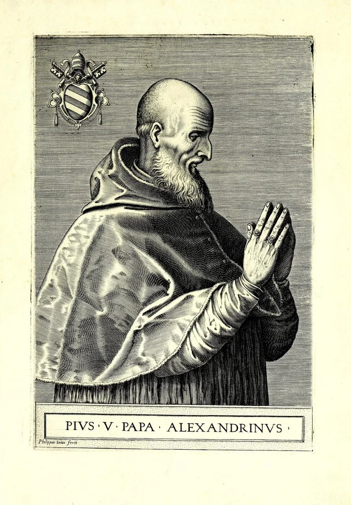 An illustration from Onvphrii Panvinii veronensis, fratris Eremitae Augustiniani, XXVII. pontificvm maximorvm elogia et imagines : accuratissime ad uiuum aeneis typeis delineatae, 1568, leaf 63