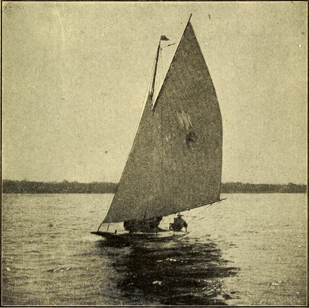 An illustration from On yacht sailing : a simple treatise for beginners upon the art of handling small yachts and boats, 1904, leaf 106