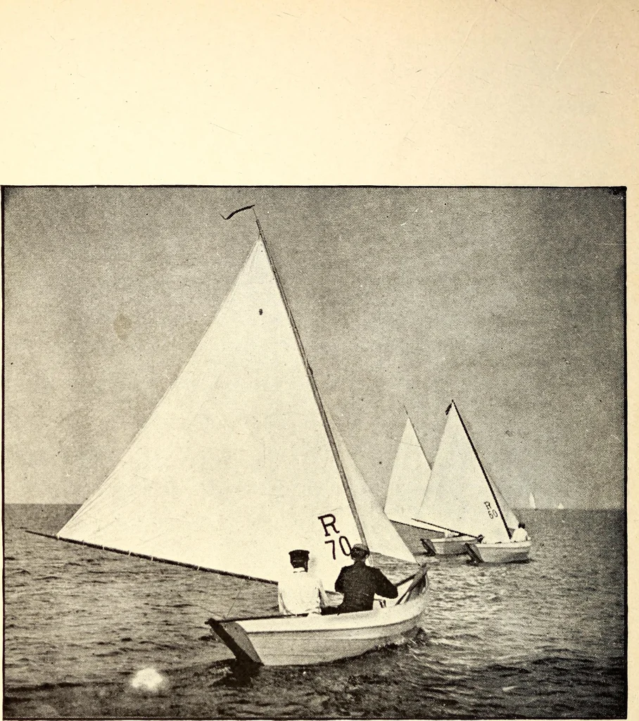 An illustration from On yacht sailing : a simple treatise for beginners upon the art of handling small yachts and boats, 1904, leaf 27