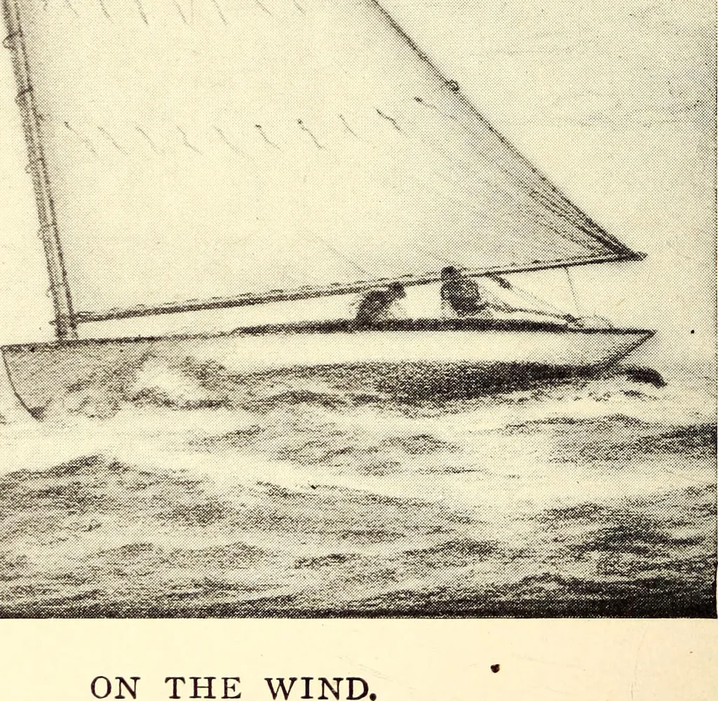 An illustration from On yacht sailing : a simple treatise for beginners upon the art of handling small yachts and boats, 1904, leaf 5