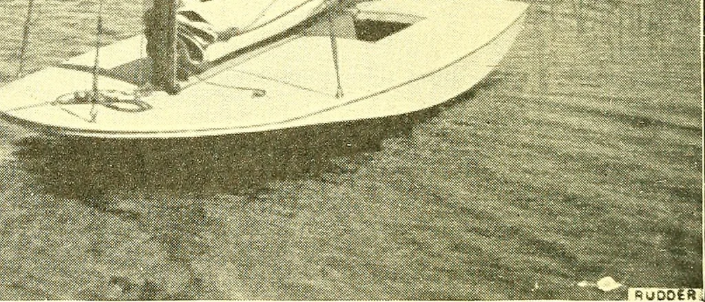 An illustration from On yacht sailing; a simple treatise for beginners upon the art of handling small yachts and boats, 1904, leaf 23