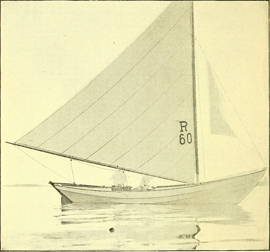 An illustration from On yacht sailing; a simple treatise for beginners upon the art of handling small yachts and boats, 1904, leaf 35