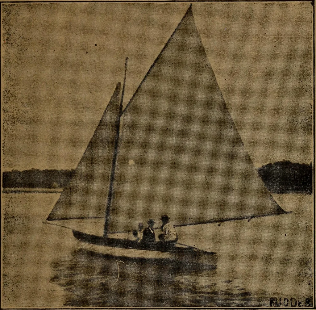 An illustration from On yachts and yacht handling, 1901, leaf 200