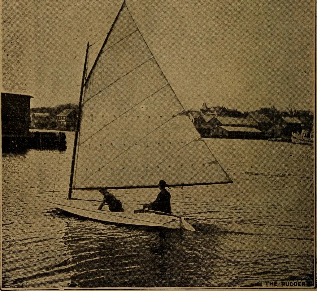 An illustration from On yachts and yacht handling, 1901, leaf 201