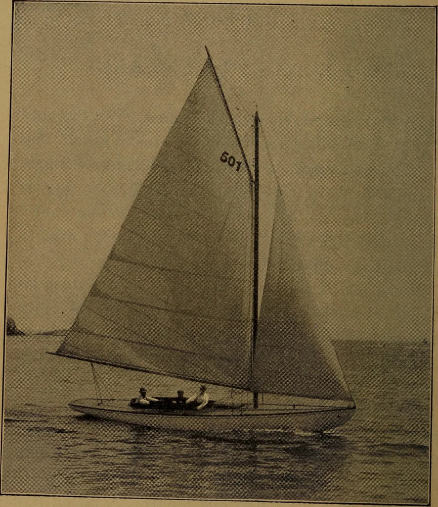 An illustration from On yachts and yacht handling, 1901, leaf 41