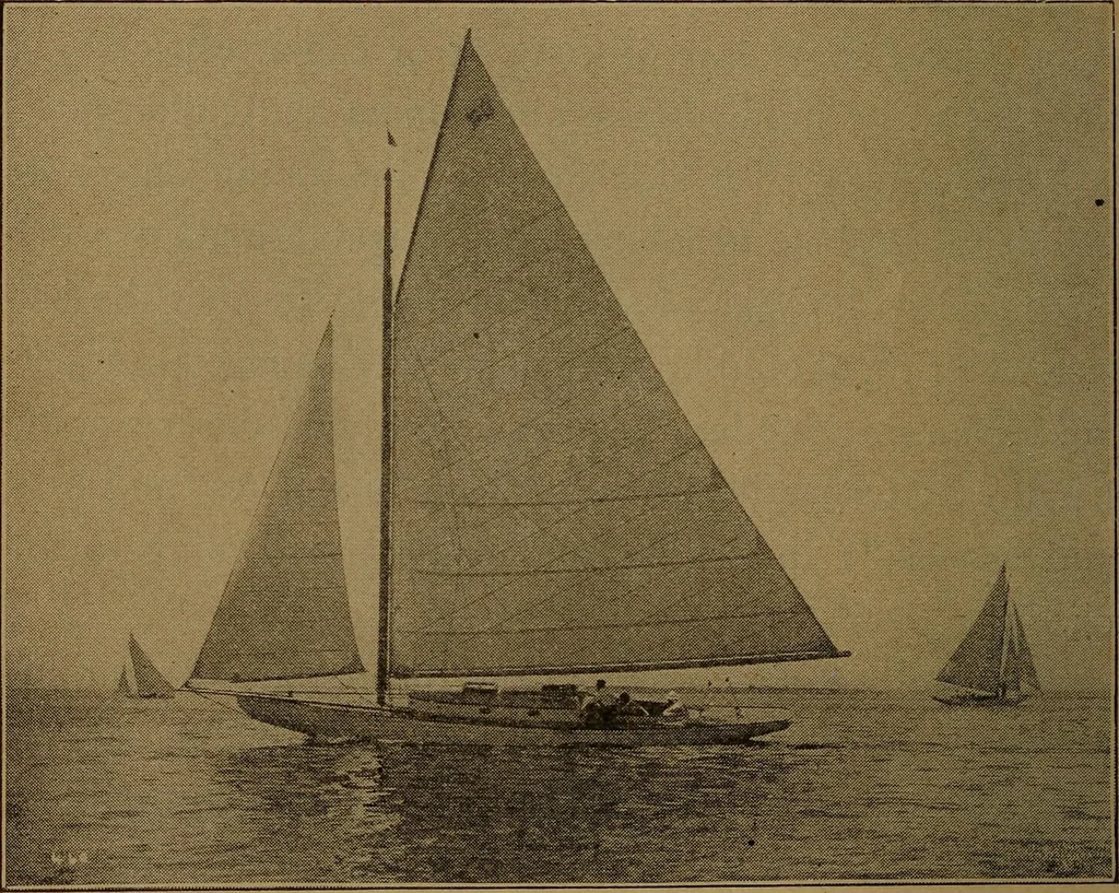 An illustration from On yachts and yacht handling, 1901, leaf 45