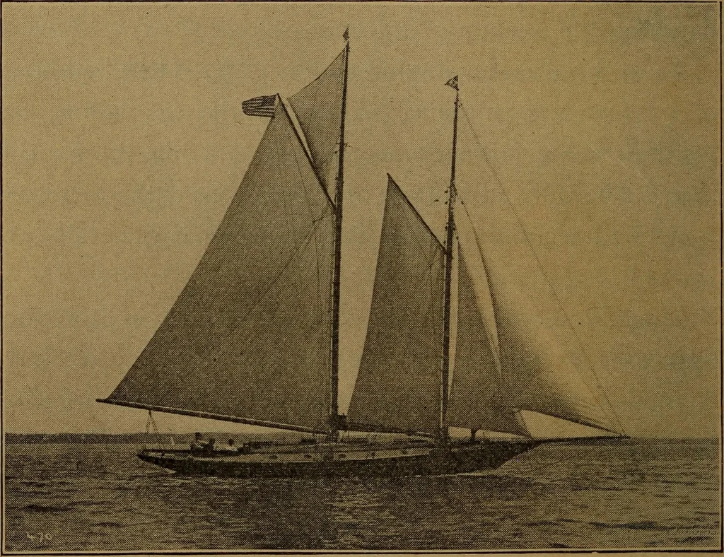 An illustration from On yachts and yacht handling, 1901, leaf 67