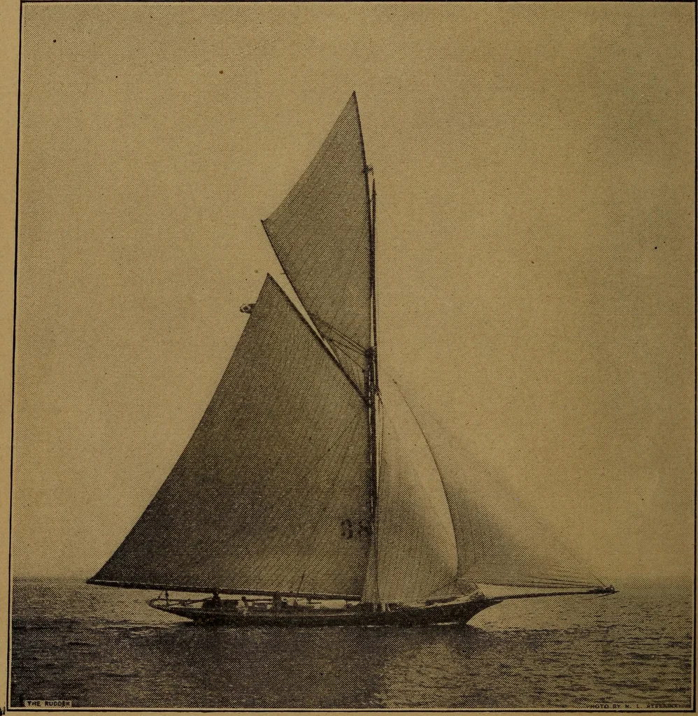 An illustration from On yachts and yacht handling, 1901, leaf 7