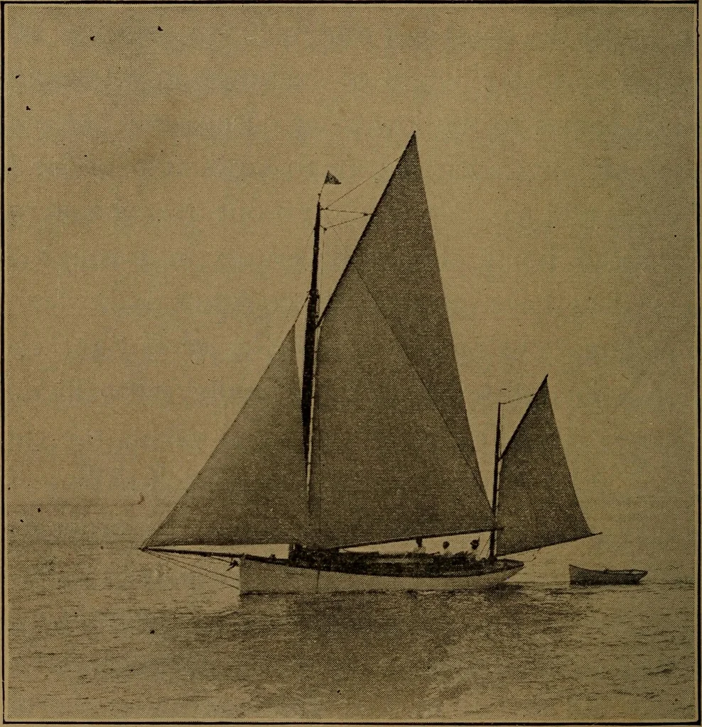 An illustration from On yachts and yacht handling, 1901, leaf 73