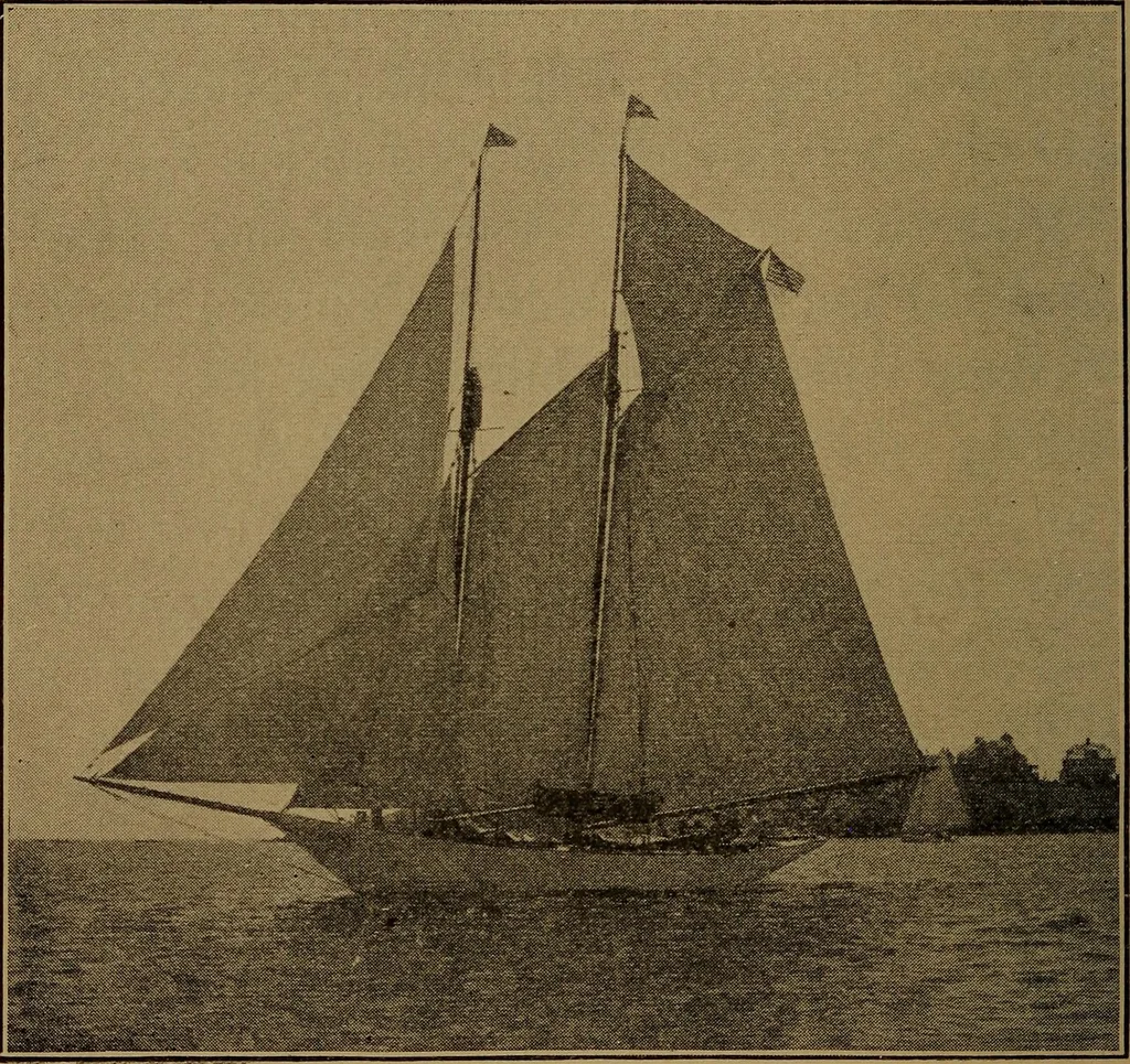 An illustration from On yachts and yacht handling, 1901, leaf 81