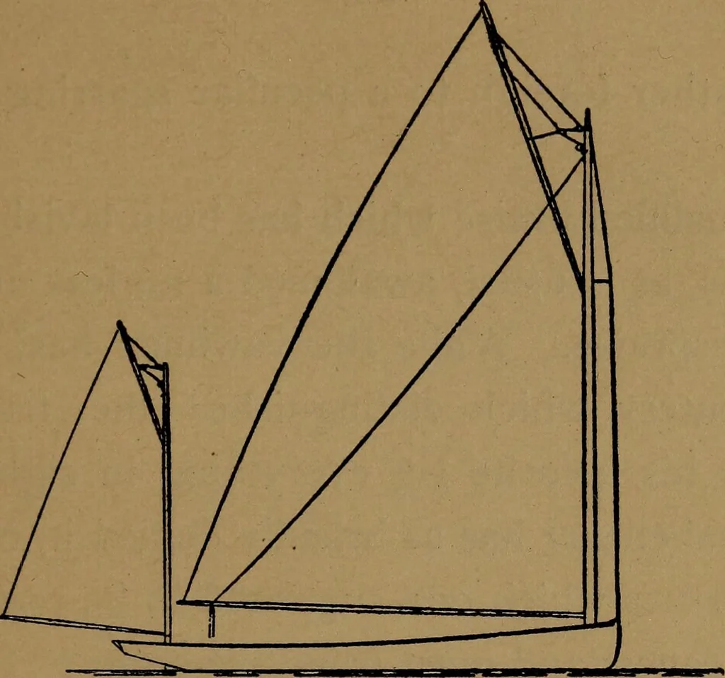 An illustration from On yachts and yacht handling, 1901, leaf 90