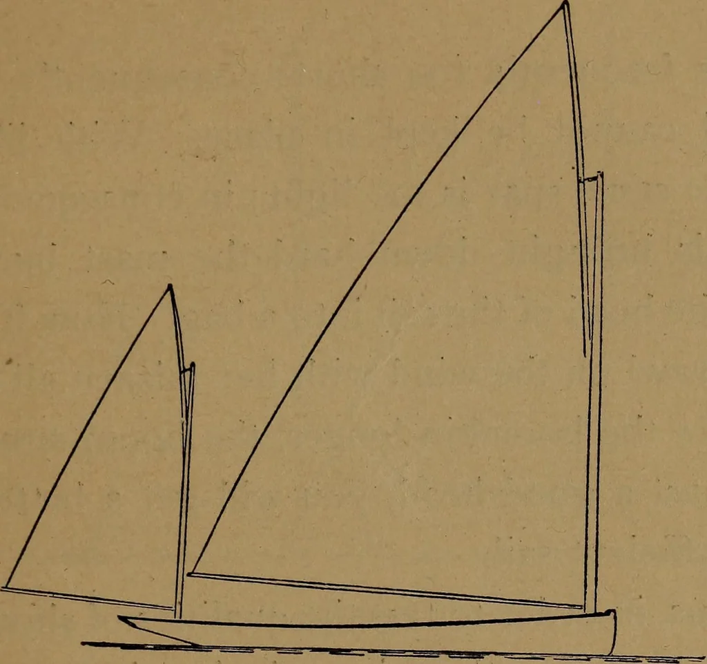 An illustration from On yachts and yacht handling, 1901, leaf 92