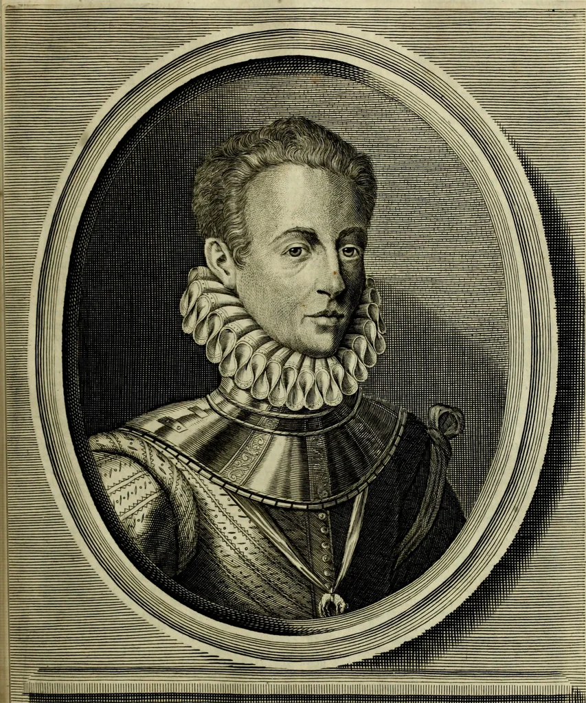 An illustration from Oorsprongk, Begin, en Vervolgh der Nederlandsche Oorlogen, beroerten, en Borgerlyke Oneenigheden : beginnende met d'opdracht der selve Landen, gedaen by Keyser Karel den Vijfden, aen sijnen Soon Konink Philippus van Spanjen, en eindigende met het einde van 't jaer M D C, 1679, leaf 1004