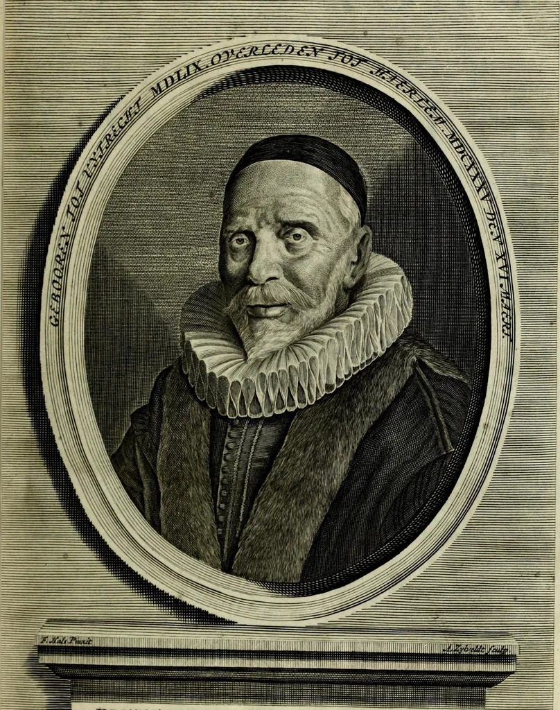 An illustration from Oorsprongk, Begin, en Vervolgh der Nederlandsche Oorlogen, beroerten, en Borgerlyke Oneenigheden : beginnende met d'opdracht der selve Landen, gedaen by Keyser Karel den Vijfden, aen sijnen Soon Konink Philippus van Spanjen, en eindigende met het einde van 't jaer M D C, 1679, leaf 34