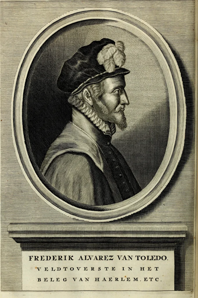 An illustration from Oorsprongk, Begin, en Vervolgh der Nederlandsche Oorlogen, beroerten, en Borgerlyke Oneenigheden : beginnende met d'opdracht der selve Landen, gedaen by Keyser Karel den Vijfden, aen sijnen Soon Konink Philippus van Spanjen, en eindigende met het einde van 't jaer M D C, 1679, leaf 493