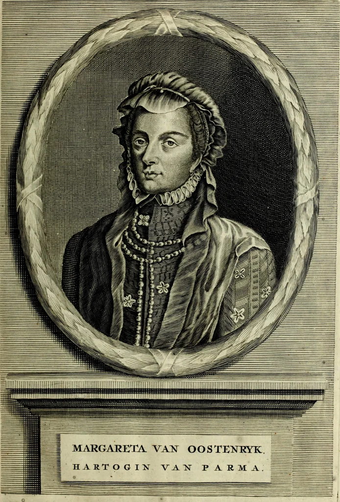 An illustration from Oorsprongk, Begin, en Vervolgh der Nederlandsche Oorlogen, beroerten, en Borgerlyke Oneenigheden : beginnende met d'opdracht der selve Landen, gedaen by Keyser Karel den Vijfden, aen sijnen Soon Konink Philippus van Spanjen, en eindigende met het einde van 't jaer M D C, 1679, leaf 60