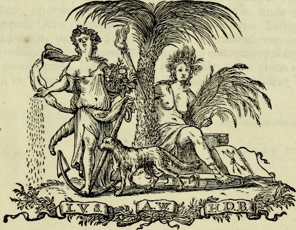 An illustration from Oorsprongk, Begin, en Vervolgh der Nederlandsche Oorlogen, beroerten, en Borgerlyke Oneenigheden : beginnende met d'opdracht der selve Landen, gedaen by Keyser Karel den Vijfden, aen sijnen Soon Konink Philippus van Spanjen, en eindigende met het einde van 't jaer M D C, 1679, leaf 12