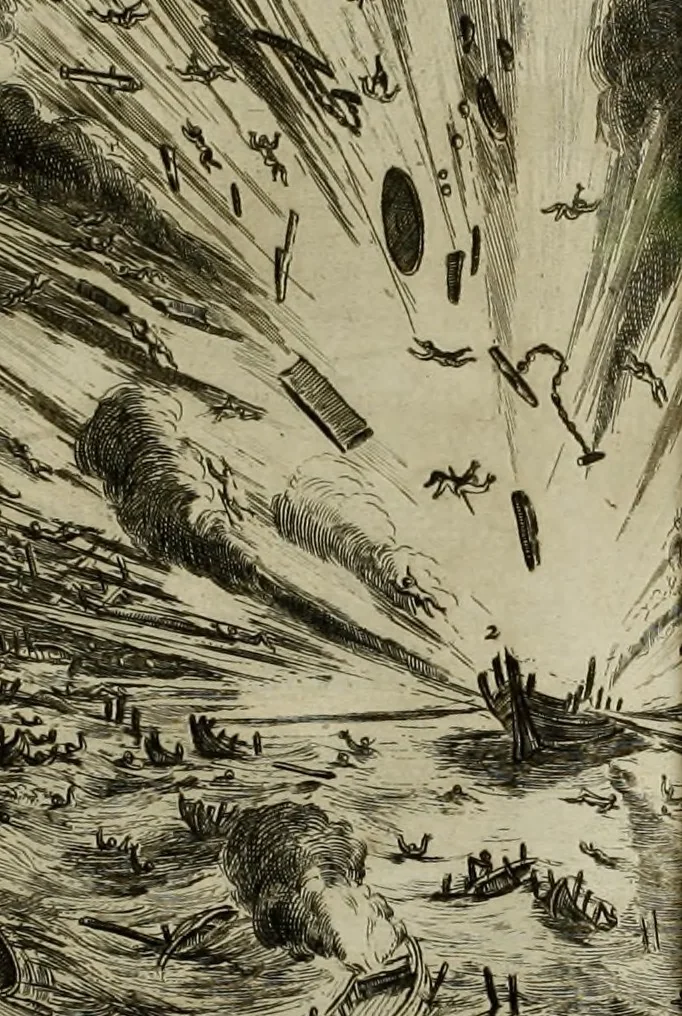 An illustration from Oorsprongk, Begin, en Vervolgh der Nederlandsche Oorlogen, beroerten, en Borgerlyke Oneenigheden : beginnende met d'opdracht der selve Landen, gedaen by Keyser Karel den Vijfden, aen sijnen Soon Konink Philippus van Spanjen, en eindigende met het einde van 't jaer M D C, 1679, leaf 648