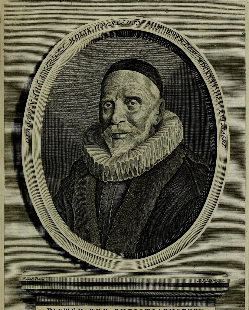 An illustration from Oorsprongk, Begin, en Vervolgh der Nederlandsche Oorlogen, beroerten, en Borgerlyke Oneenigheden : beginnende met d'opdracht der selve Landen, gedaen by Keyser Karel den Vijfden, aen sijnen Soon Konink Philippus van Spanjen, en eindigende met het einde van 't jaer M D C, 1679, leaf 14