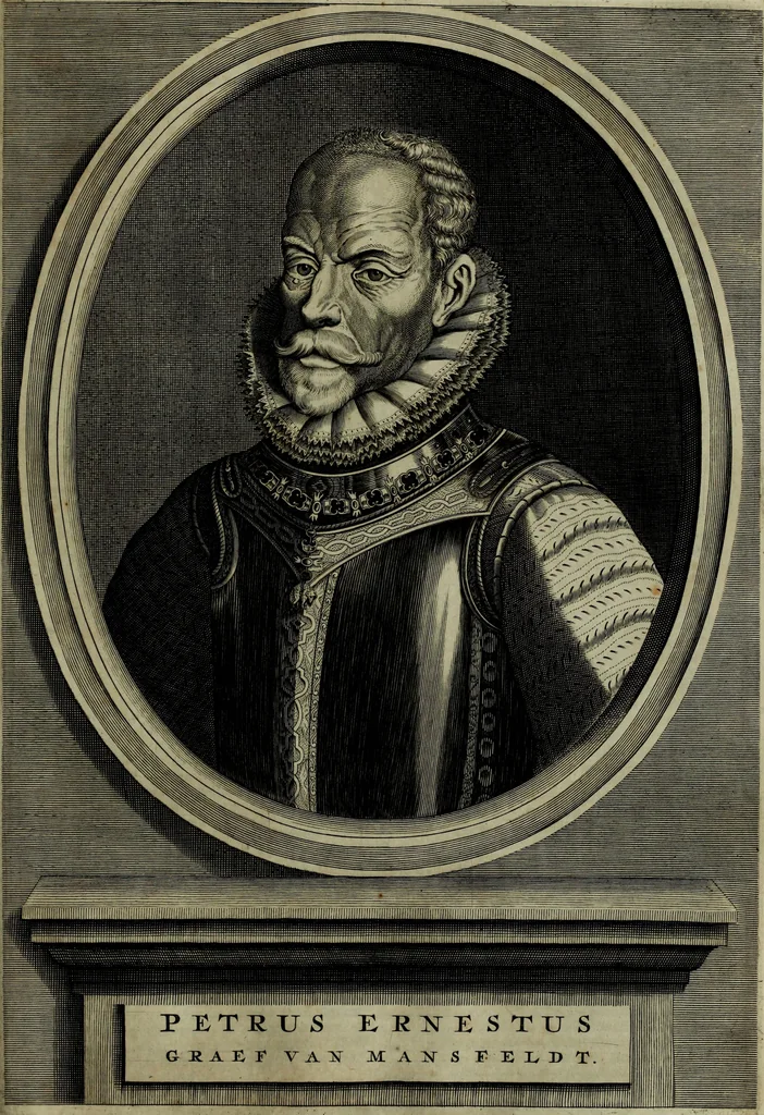 An illustration from Oorsprongk, Begin, en Vervolgh der Nederlandsche Oorlogen, beroerten, en Borgerlyke Oneenigheden : beginnende met d'opdracht der selve Landen, gedaen by Keyser Karel den Vijfden, aen sijnen Soon Konink Philippus van Spanjen, en eindigende met het einde van 't jaer M D C, 1679, leaf 726
