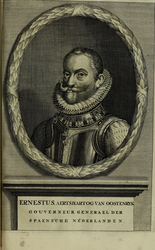 An illustration from Oorsprongk, Begin, en Vervolgh der Nederlandsche Oorlogen, beroerten, en Borgerlyke Oneenigheden : beginnende met d'opdracht der selve Landen, gedaen by Keyser Karel den Vijfden, aen sijnen Soon Konink Philippus van Spanjen, en eindigende met het einde van 't jaer M D C, 1679, leaf 832