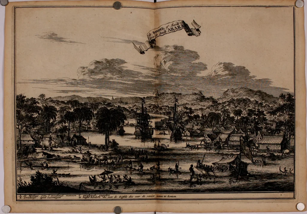 An illustration from Oost-Indische voyagie; vervattende veel voorname voorvallen en ongemeene oreemde geschiedenissen, bloedige zee- en landtgevechten tegen de Portugeesen en Makassaren .., 1676, leaf 141