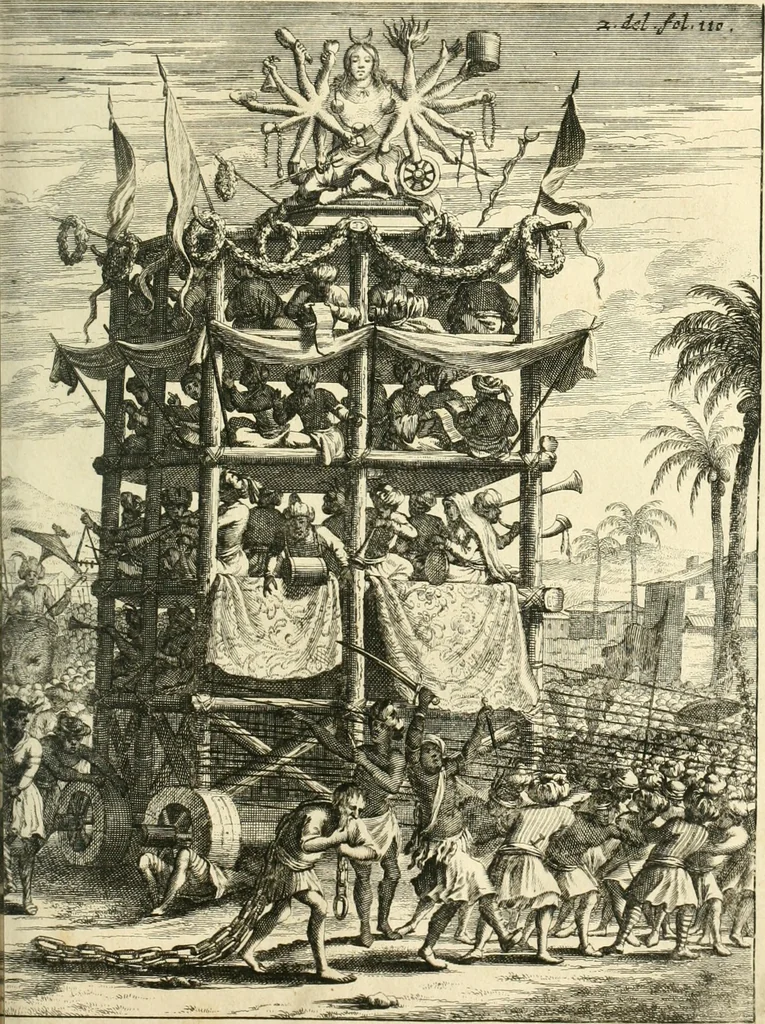 An illustration from Oost-Indische voyagie; vervattende veel voorname voorvallen en ongemeene oreemde geschiedenissen, bloedige zee- en landtgevechten tegen de Portugeesen en Makassaren .., 1676, leaf 544