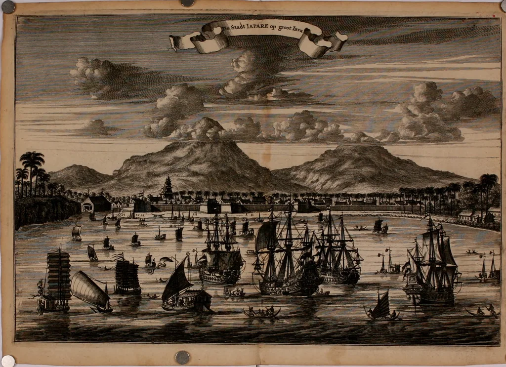 An illustration from Oost-Indische voyagie; vervattende veel voorname voorvallen en ongemeene oreemde geschiedenissen, bloedige zee- en landtgevechten tegen de Portugeesen en Makassaren .., 1676, leaf 55