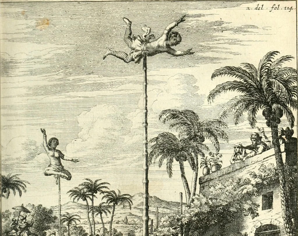 An illustration from Oost-Indische voyagie; vervattende veel voorname voorvallen en ongemeene oreemde geschiedenissen, bloedige zee- en landtgevechten tegen de Portugeesen en Makassaren .., 1676, leaf 550