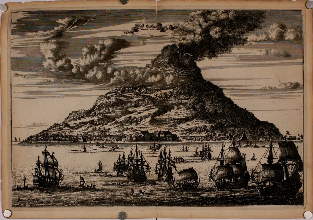 An illustration from Oost-Indische voyagie; vervattende veel voorname voorvallen en ongemeene oreemde geschiedenissen, bloedige zee- en landtgevechten tegen de Portugeesen en Makassaren .., 1676, leaf 67