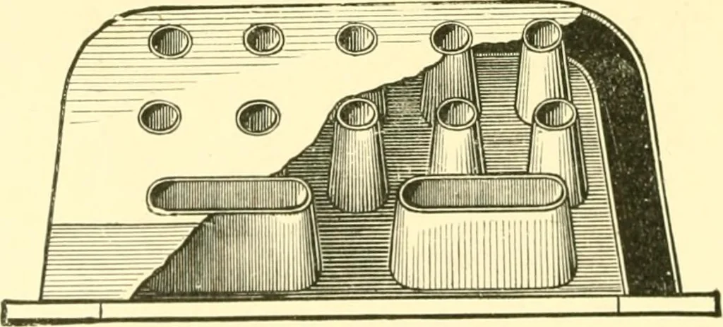 An illustration from The open fireplace in all ages, 1886, leaf 111