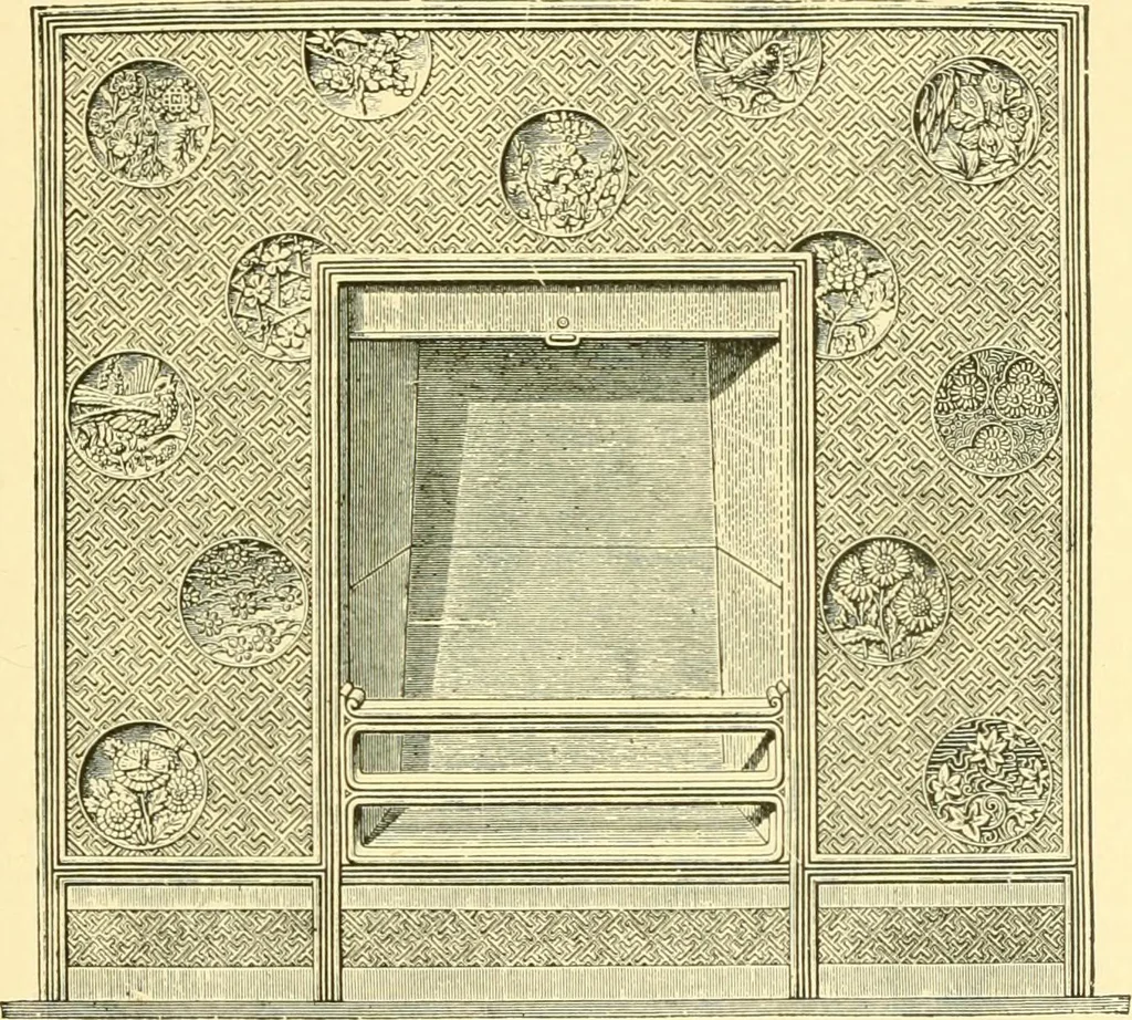 An illustration from The open fireplace in all ages, 1886, leaf 118