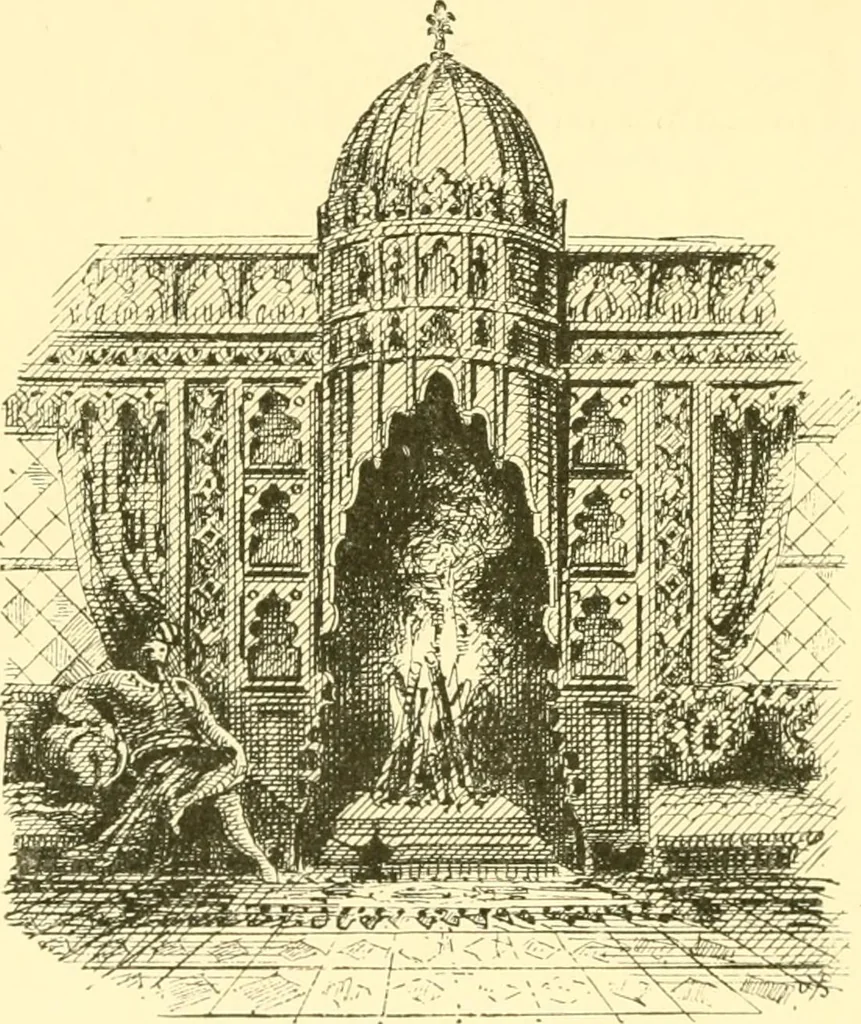 An illustration from The open fireplace in all ages, 1886, leaf 121