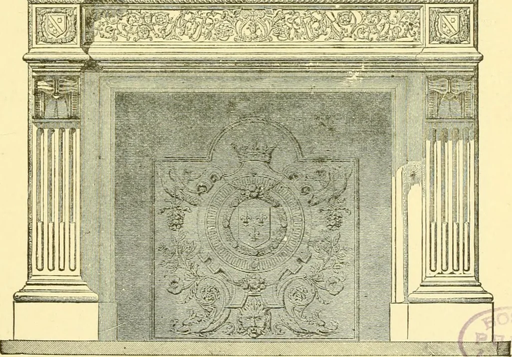 An illustration from The open fireplace in all ages, 1886, leaf 146