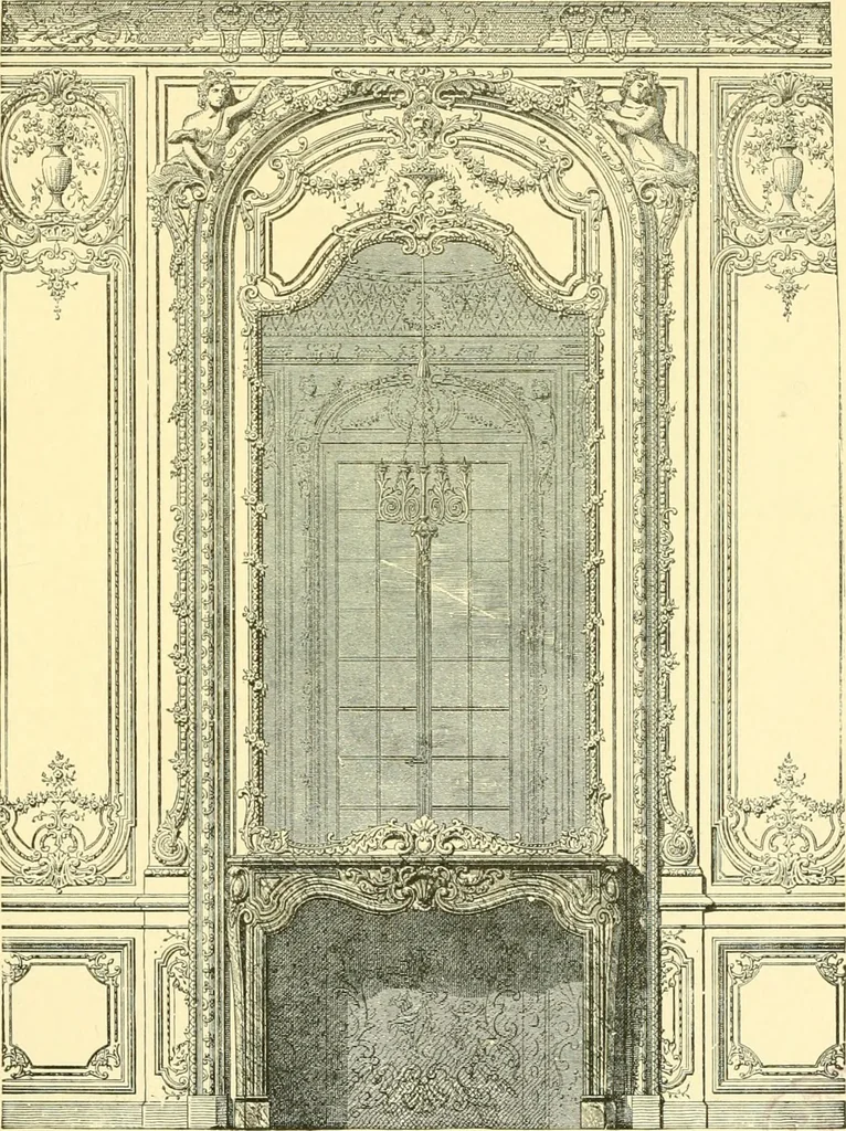 An illustration from The open fireplace in all ages, 1886, leaf 158