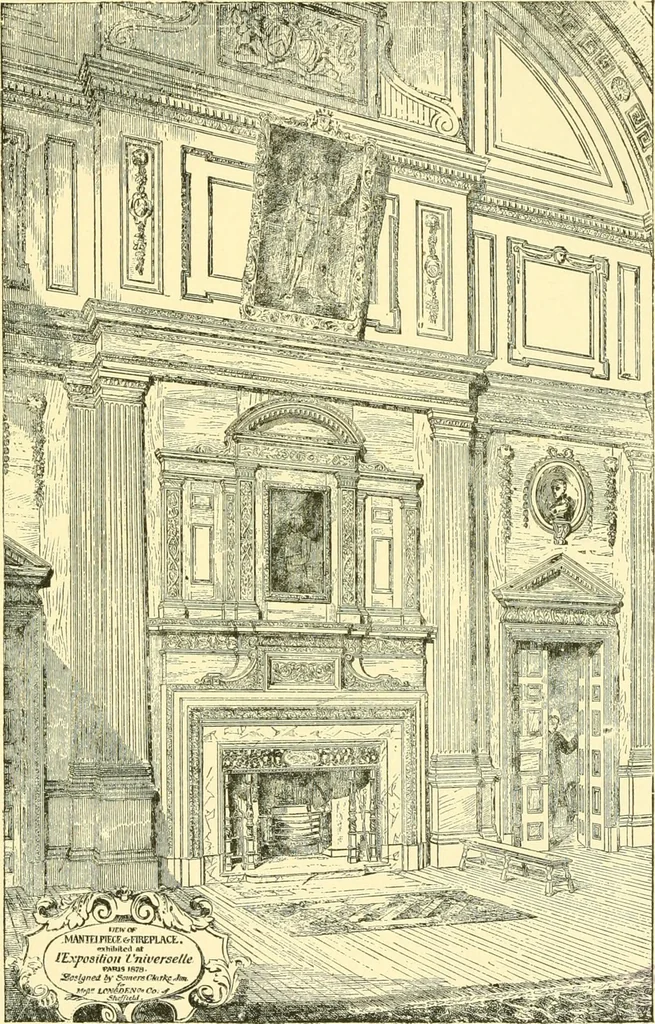 An illustration from The open fireplace in all ages, 1886, leaf 160