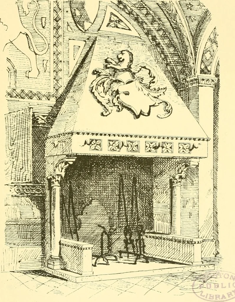 An illustration from The open fireplace in all ages, 1886, leaf 172