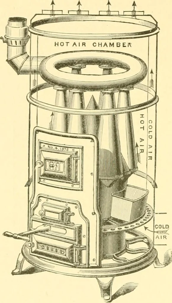 An illustration from The open fireplace in all ages, 1886, leaf 185