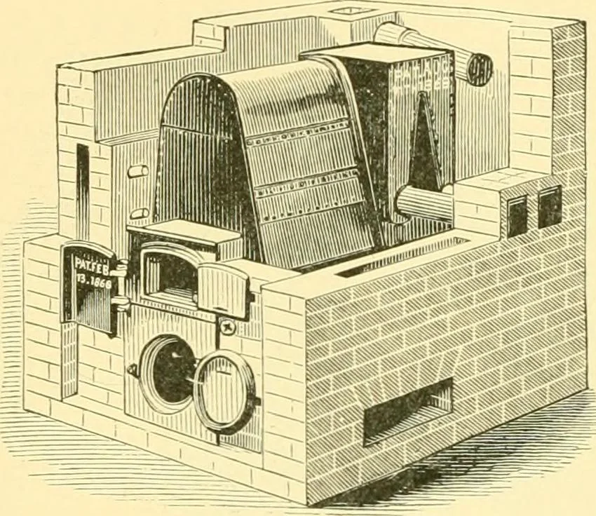 An illustration from The open fireplace in all ages, 1886, leaf 190