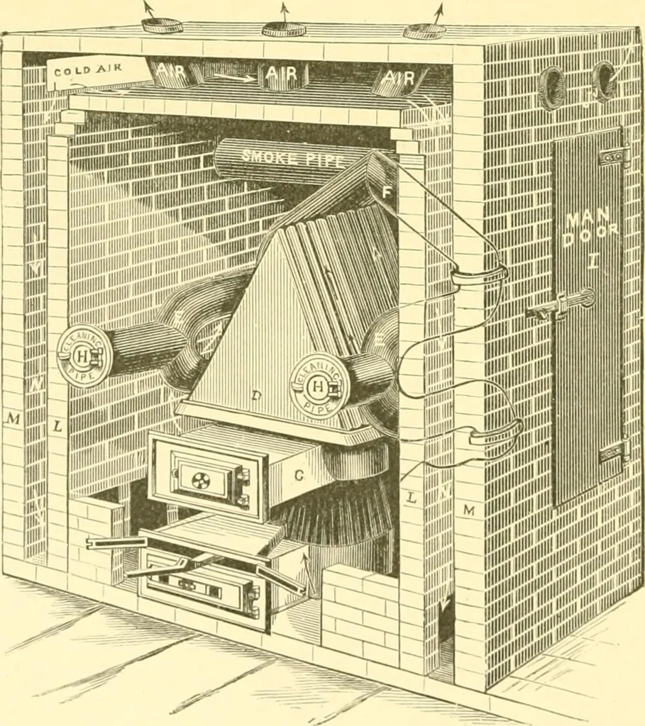 An illustration from The open fireplace in all ages, 1886, leaf 191
