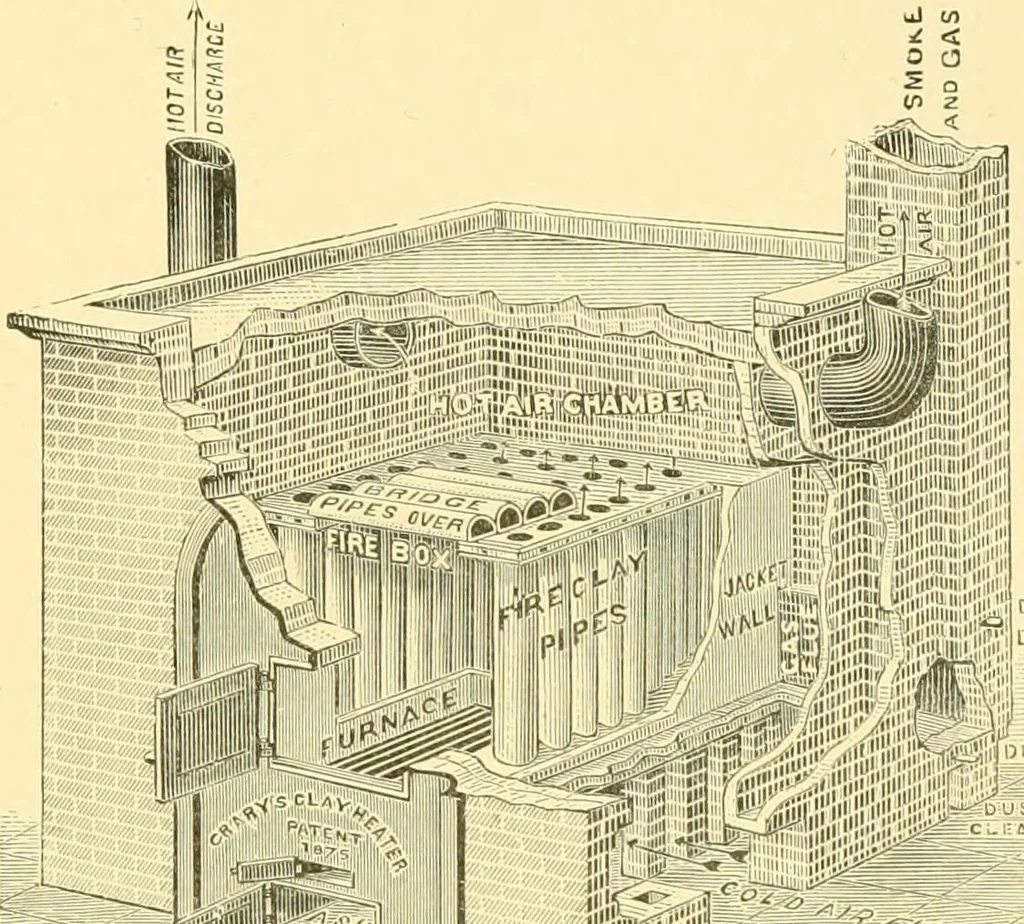 An illustration from The open fireplace in all ages, 1886, leaf 192
