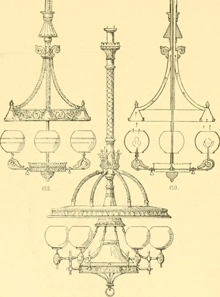 An illustration from The open fireplace in all ages, 1886, leaf 213