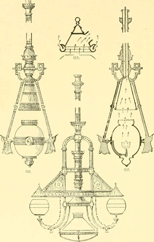 An illustration from The open fireplace in all ages, 1886, leaf 215