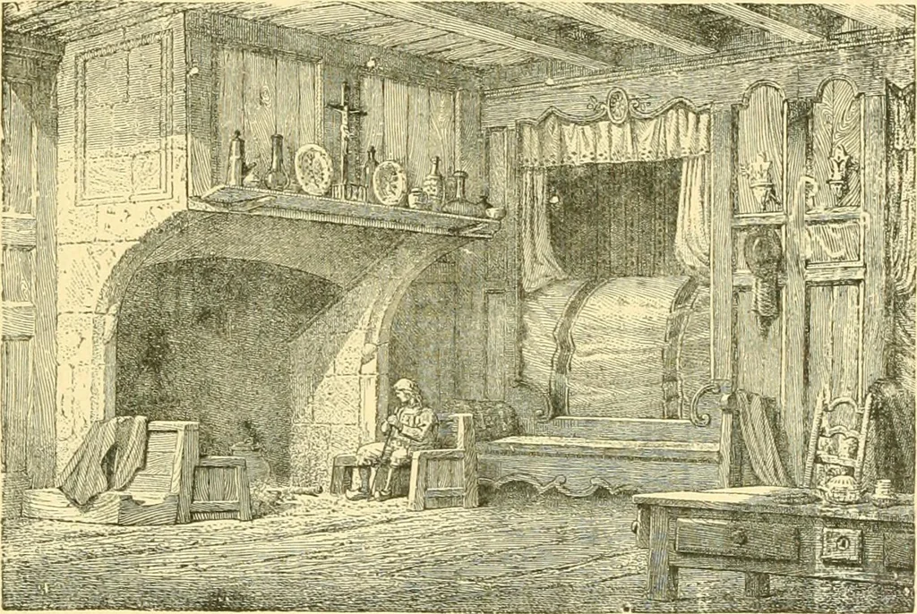 An illustration from The open fireplace in all ages, 1886, leaf 22