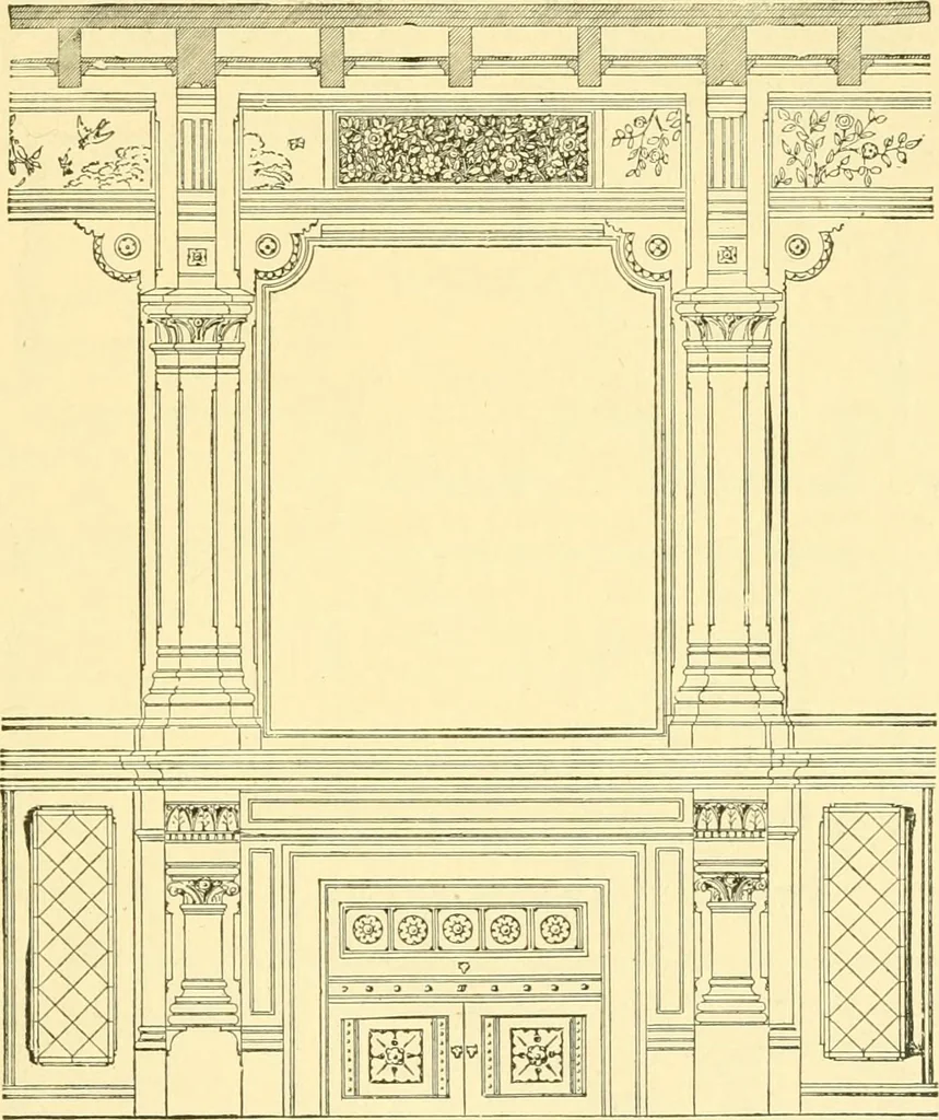 An illustration from The open fireplace in all ages, 1886, leaf 222